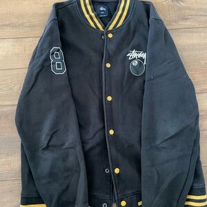 Stussy Black Varsity Jacket